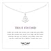 Friendship Anchor Sterling Silver Necklace - Unique Best Friend Gift for Birthday Holiday