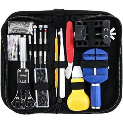 Rangwell NX Watch Repair Kit, 187Pcs Watch Tool Kit with Watch Link Pin Remover Tools and Watch Back Case Removal Tools for Watch Strap Remover (B0BV6RT3C1) Amazon Price History, Amazon Price Tracker