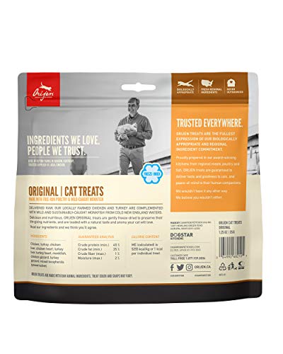 ORIJEN Freeze Dried Cat Treats, Grain Free, Natural & Raw Animal Ingredients, Original made with Free-Run Poultry & Wild… - Image 2
