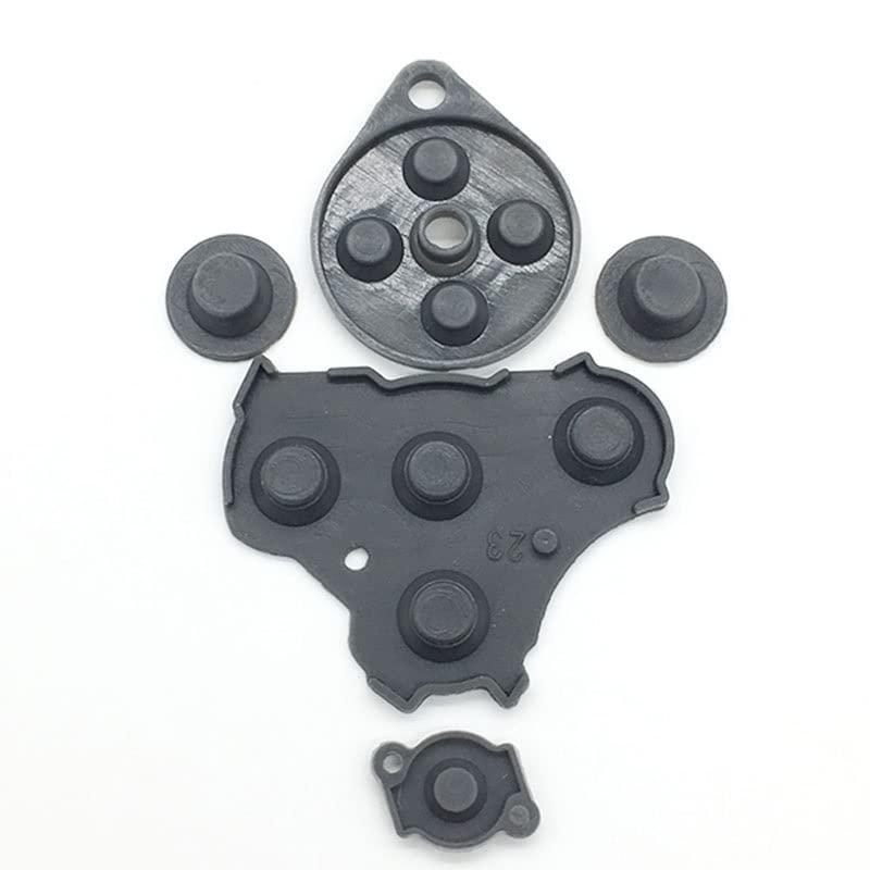 YANHAO [Piezas de Videojuegos] 6 Juegos for Nintendo Gamecube NGC Controller Reemplazos de Almohadilla de botón de Silicona conductiva [Reemplazar]