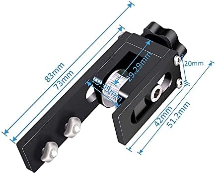 UniTak3D Ender 3 2020 X-axis and 2040 Profile Y-axis Belt Tensioner Upgrades Compatible with Creality Pro 3D Printer