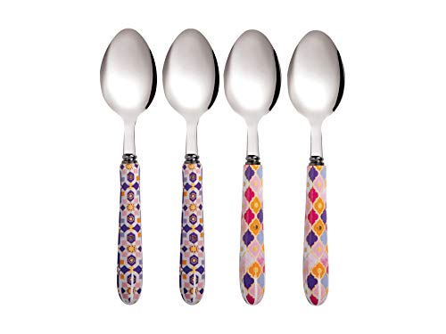 Maxwell & Williams Teas & C's Kasbah Teaspoons in Gift Box, Cutlery Set for 4, Rose