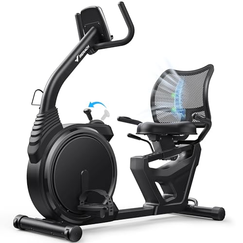 MERACH Recumbent Exercise Bikes for home, Light Commercial High-end Recumbent Bike for Seniors...