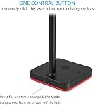 RGB Support casque avec chargeur sans fil KAFRI Porte casque de jeu de bureau Rack avec 10W / 7,5W charge rapide QI Pad de recharge sans fil - Convient pour Gamer Desktop Table Jeu Accessoires d'écoute