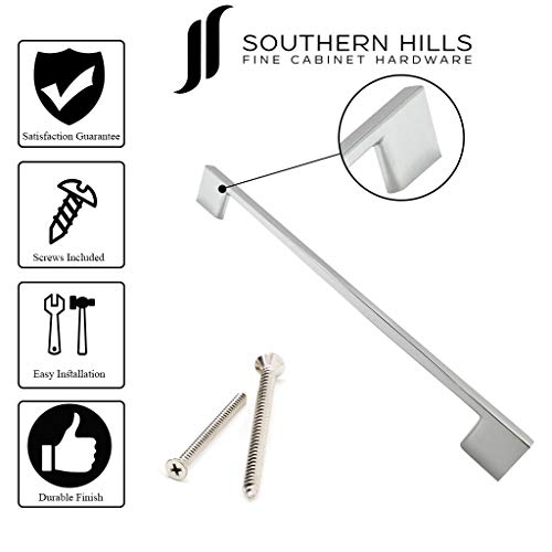 Southern Hills Polished Chrome Cabinet Pulls - 224Mm Screw Spacing - 5 Pack - Chrome Drawer Pull - Chrome Cabinet Handles - Modern Cabinet Hardware - Kitchen Drawer Handles - Sh3229-224-Chr-5 #TOP5