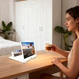 ekranu smartfona HD, ekranu 3D, projektor wideo do urządzeń mobilnych, seniorów, dzieci, dorosłych, do domu, podróży, noc, filmu, przenośny składany uchwyt na obiektyw