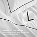 Bedsure Luxury Hotel Duvet Cover Queen Size, 100% White Cotton Embroidery Bedding Set, Includes 1 Duvet Cover 90x90 Inches with Zipper Closure & 2 Pillow Shams, Comforter Sold Separately