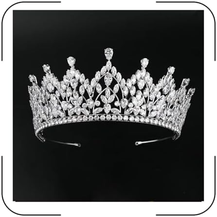 QXMYOO Tiaras de novia grandes de lujo para boda, nivel 5A, circo...