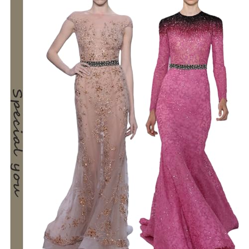 Women Rhinestone Belt Crystal Sparkly Dress Belts Thin Elastic Waist Belts for dressy Lady4