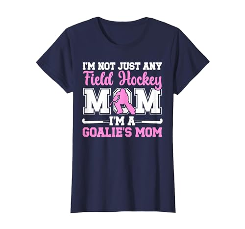Field Hockey Goalie Mom T-Shirt Navy Blue Large