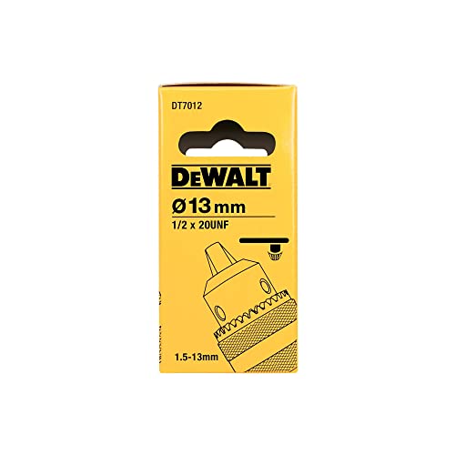 Dewalt Zahnkranz-Bohrfutter DT7012 (für den Einsatz auf Bohrmaschinen, mit Bohrfutterschlüssel, ½“ x 20 UNF Aufnahme, 1,5… – Ansicht 3