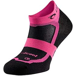 Lurbel Hill, Calcetines para running, calcetines transpirables y Anti-olor, Calcetines deportivos, calcetines para correr. Calcetines Unisex. (NEGRO - FUCSIA, MEDIANA - M)