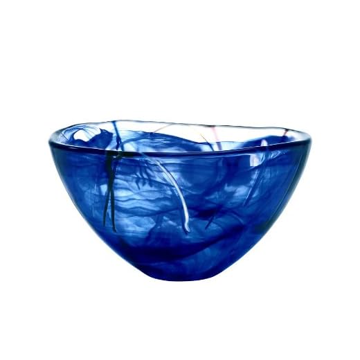 Kosta Boda Contrast Bowl Medium Blue