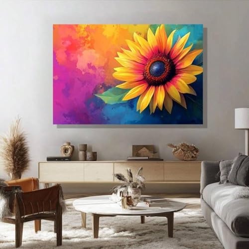 Toile florale de tournesol esthétique pour réchauffer l'atmosphère intérieure - 3