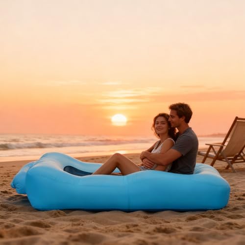 Matelas gonflable en polyester permanent lit ergonomique et confortable adulte