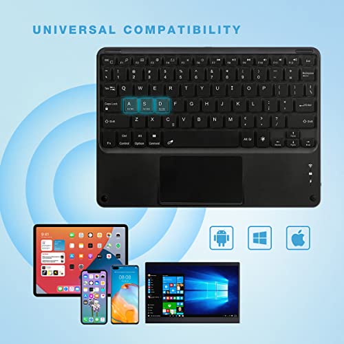 image for Coastacloud Wireless Backlit Bluetooth Keyboard with Touchpad,Ultra Sl