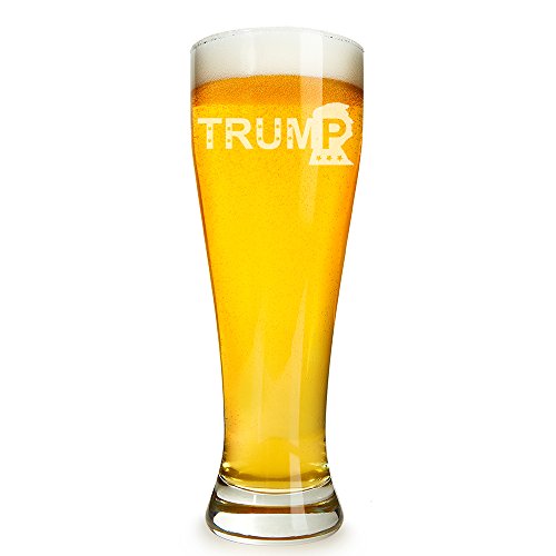 Trump Engraved 16 ounce Beer Glass Pilsner