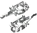 Hot Racing RVO1308 Secure Lock Rear Bulkhead 1:10 Revo Silver