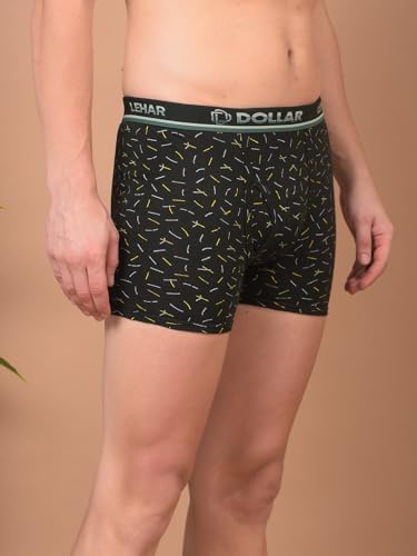 Image of Dollar Lehar Mens Combed Cotton Trunk - Pack of 2 - Actual Print May Vary