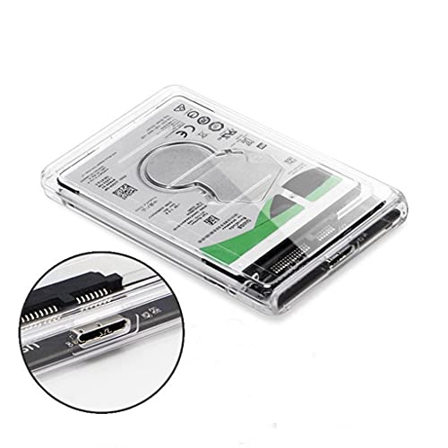 Caja para disco duro 2.5'' SATA 3 a USB 3.0 transparente miniatura 5