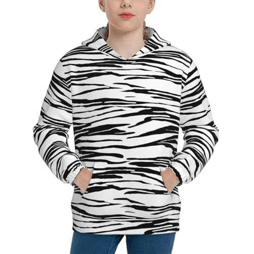 Lines Stripes Wavy Kid Hoodies Boys Sweatshirts Girls Pullover with Pocket