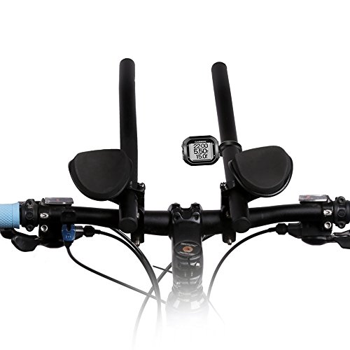 Suporte para computador de bicicleta, Romacci Suporte de haste de suporte para guiador TT/Aero de 22
