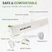 WORKPRO Electric Knife for Meat Slicing, Cordless Electric Carving Knife for Turkey, Fish & Bread, Two Stainless Steel Blades, Ergonomic Handle, Storage Case & Serving Fork Included, White