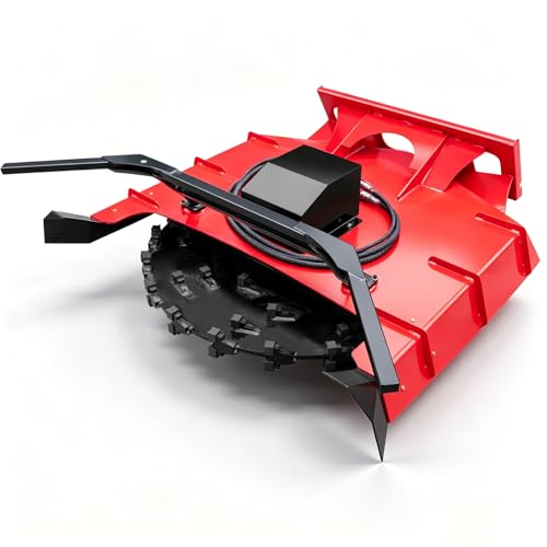 MIVA Forestry Disc Mulcher Attachment for Skid Steer Loader, Garden Brush Cutter Land Clearing for Clear Land, Remove Shrubs, Trees, Thick Brush, vegetation and Weed