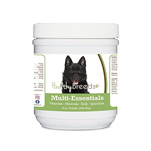 Healthy Breeds Schipperke Multi-Essentials Powder for Dogs - an Ideal Supplement of Vitamins, Minerals & Antioxidants for Your Dog - 8 oz
