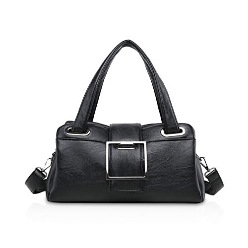 Sac à main en cuir PU noir spacieux pour organiser vos affaires de dame