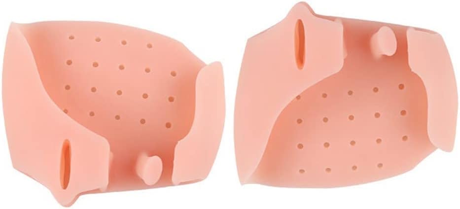 DEAVER Three-Hole Clip Front Pad, Toe Valgus Correction Splitter, Nursing Forefoot Pad,Gel Bunion Corrector Protectors Straightener Separators Spreader