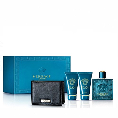 Versace Eros Eau de Toilette Spray Gift Set, 4 Count