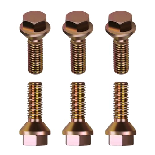 Image of 6Pcs 6035836 Crossmember Skid Plate Bolts Compatible with Jeep Wrangler YJ 1987-1995,Jeep Wrangler TJ 1997-2002,Bolts for attaching the Transmission /Transfer case Skid Plate to the Frame