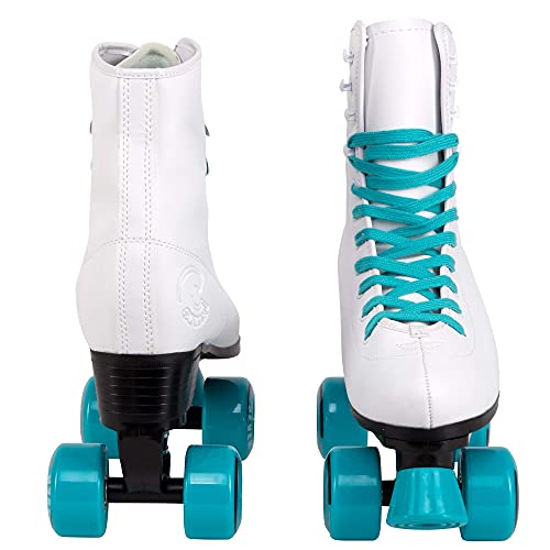 Image of C SEVEN C7skates Quad Roller Skates | Retro Design (Teal, Women's 9 / Men's 8)