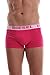 Diesel Men's 3-Pack Shawn Stretch Boxer Trunk, Pink/Charcoal/Black, Small