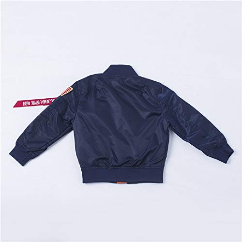 Image of CORIRESHA Mens NASA Embroidery Badge Slim Fit Bomber Jackets Zipper Windbreaker