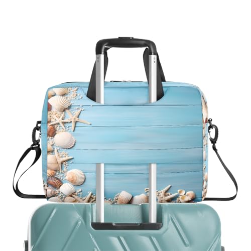 Bolso para laptop con diseño de estrella de mar y concha miniatura 6