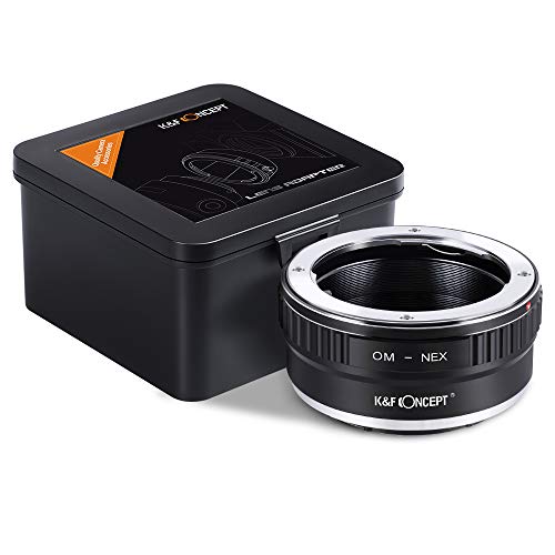 K&F Concept Lens Mount Adapter, Olympus Om Lens To Sony Nex (E-Mount) Camera Body, For Nex-3, Nex-3N, Nex-5, Nex-5R, Nex-6, Nex-7 #TOP1