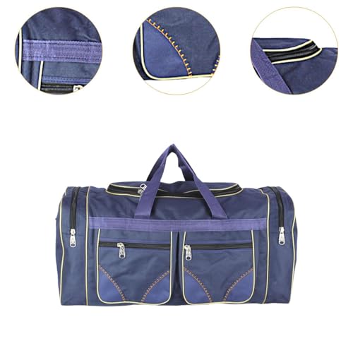 Travel Duffel Tote Bag for Weekend Getaways and Gym Activities, Dark Blue2