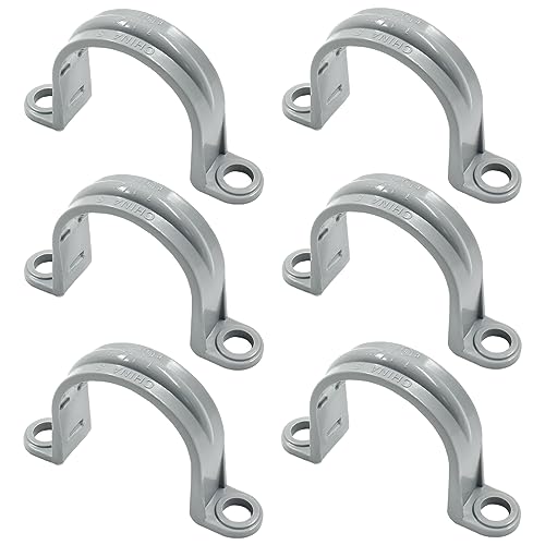 Bonsicoky 1-1/4 Inch PVC Pipe Straps, 6 Pcs