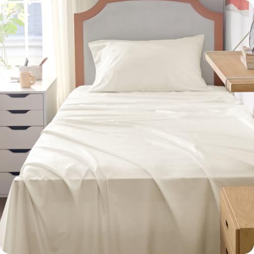 Image of Bedsure PureWoven 100% Rayon Derived from Bamboo, Twin XL Sheets, 3 Pieces