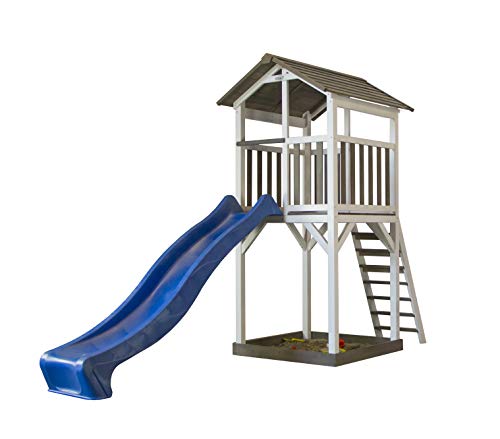 Preisvergleich Produktbild Sunny Kinderspielturm, Kinderspielhaus Basic inkl. Rutsche Spielturm Spielhaus Kletterturm Spielwelt Rutsche Schaukel Stelzenhaus