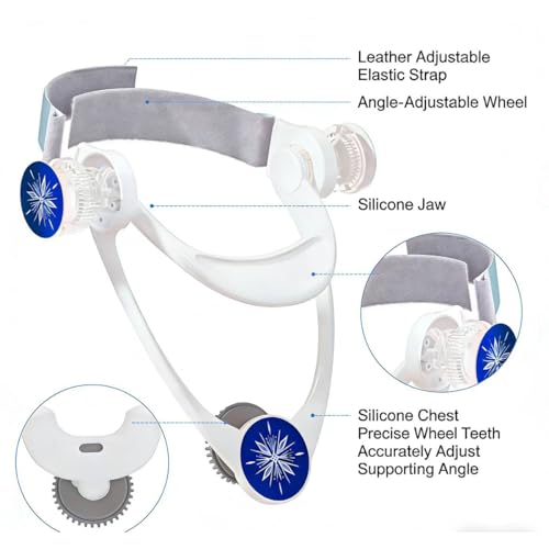 Image of 360 Adjustable Neck Brace, White | Posture Corrector, For Men and Women, Relieves Neck and Shoulder Discomfort, For Prolonged Work