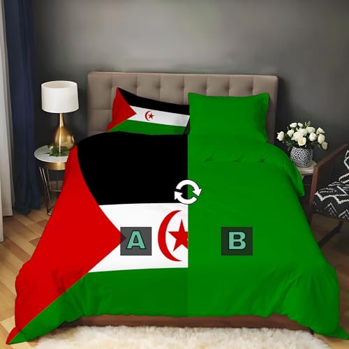 Housse de couette drapeau Sahara Occidental pour la déco de chambre de votre enfant