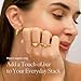 BENIQUE Gold Signet Rings for Women Men, Stackable Chunky Statement Plain Heart Dainty Pinky Ring, Non-Tarnish 18k Gold Plated Stainless Steel Size 3 4 5 6 7 8 9 10 11 (Slim Heart Signet/4)