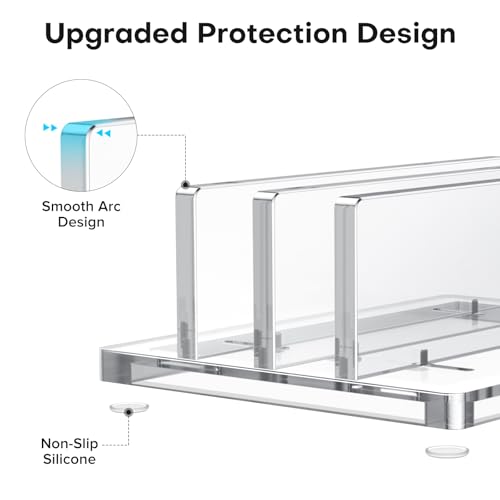 Base vertical ajustable para laptop OMOTON acrílica miniatura 6