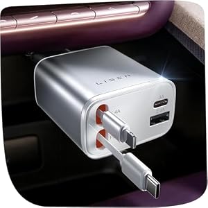 LISEN – LISEN 4 in 1 Zigarettenanzünder USB C 75W Auto Ladegerät - 1