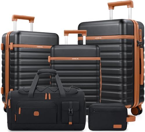 UKEIN Luggage Sets 5 Piece, Carry On Luggage 20In With Spinner Wh...