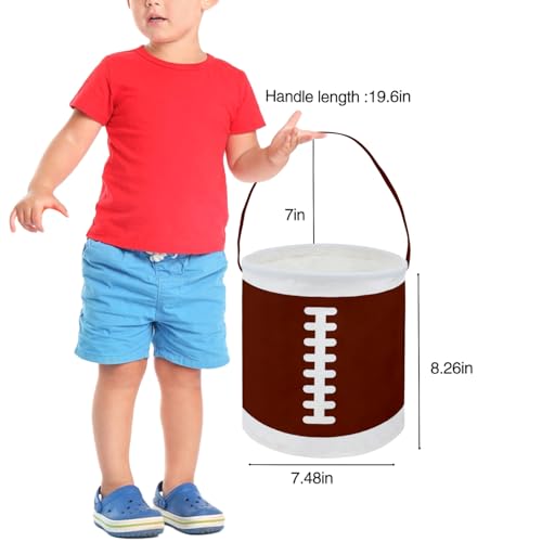Image of ESSME Kids Football Basket, Easter Gift Basket, Round, Football, Linen & Cotton, Modern