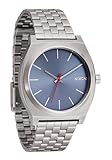 NIXON Time Teller A045. Orologio resistente all'acqua fino a 100 m (quadrante in acciaio inox 37 mm), Canna di fucile chiaro/blu polvere, One Size, Time Teller